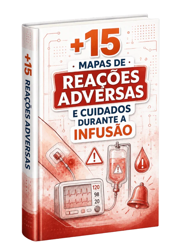 Capa do bônus 03: +15 Mapas de Reações Adversas e Cuidados Durante a Infusão