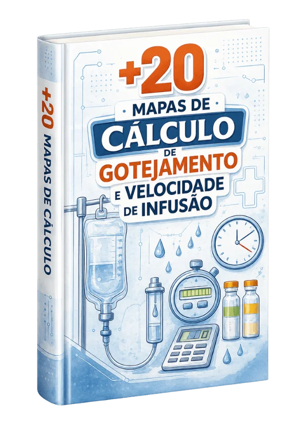 Capa do bônus 01: +20 Mapas de Cálculo de Gotejamento e Velocidade de Infusão